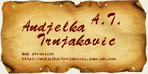 Anđelka Trnjaković vizit kartica